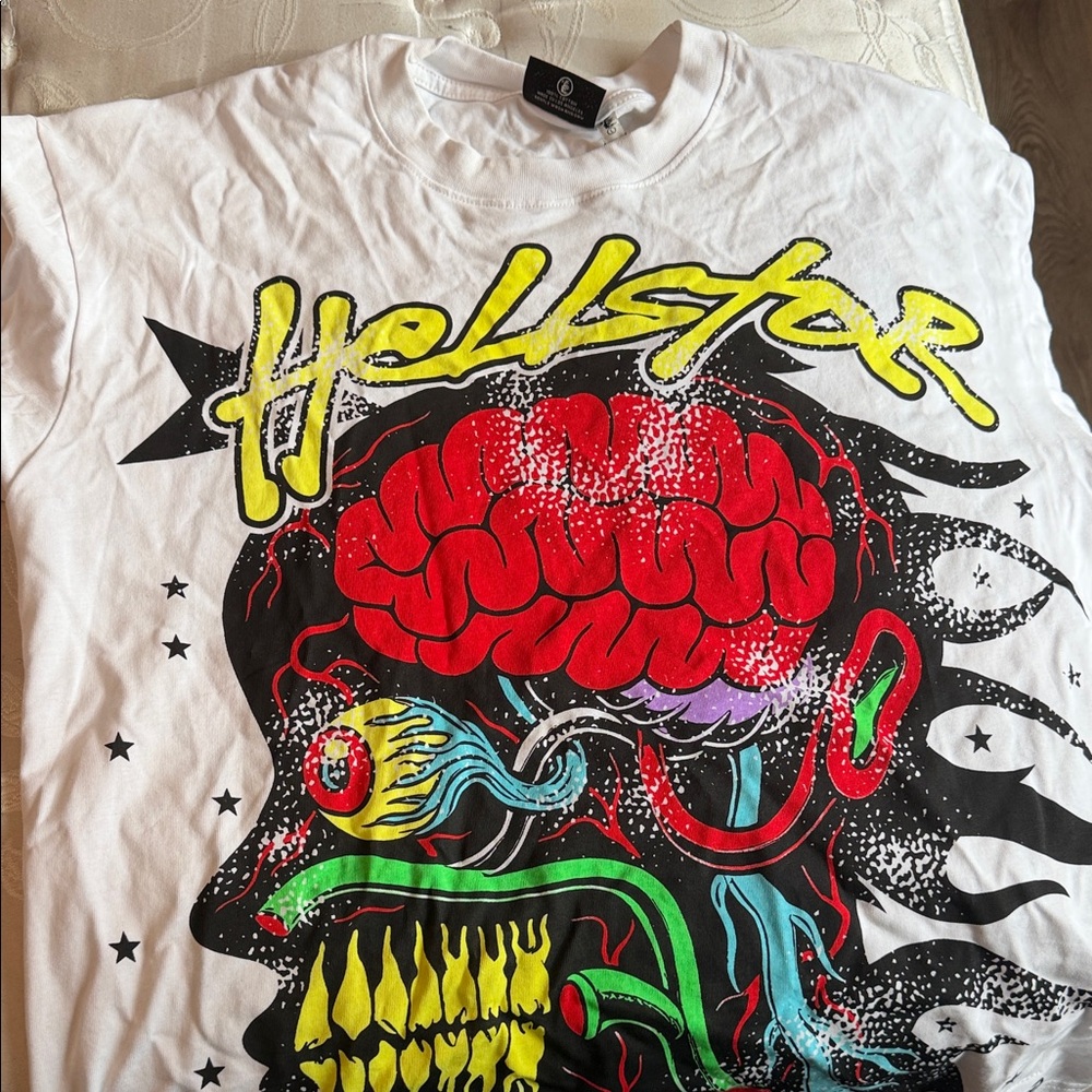 Hellstar White Graphic Tee